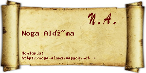 Noga Alóma névjegykártya